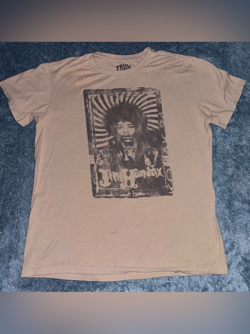 Trunk Ltd. Jimi Hendrix Graphic Tee Tan Unisex Size Large